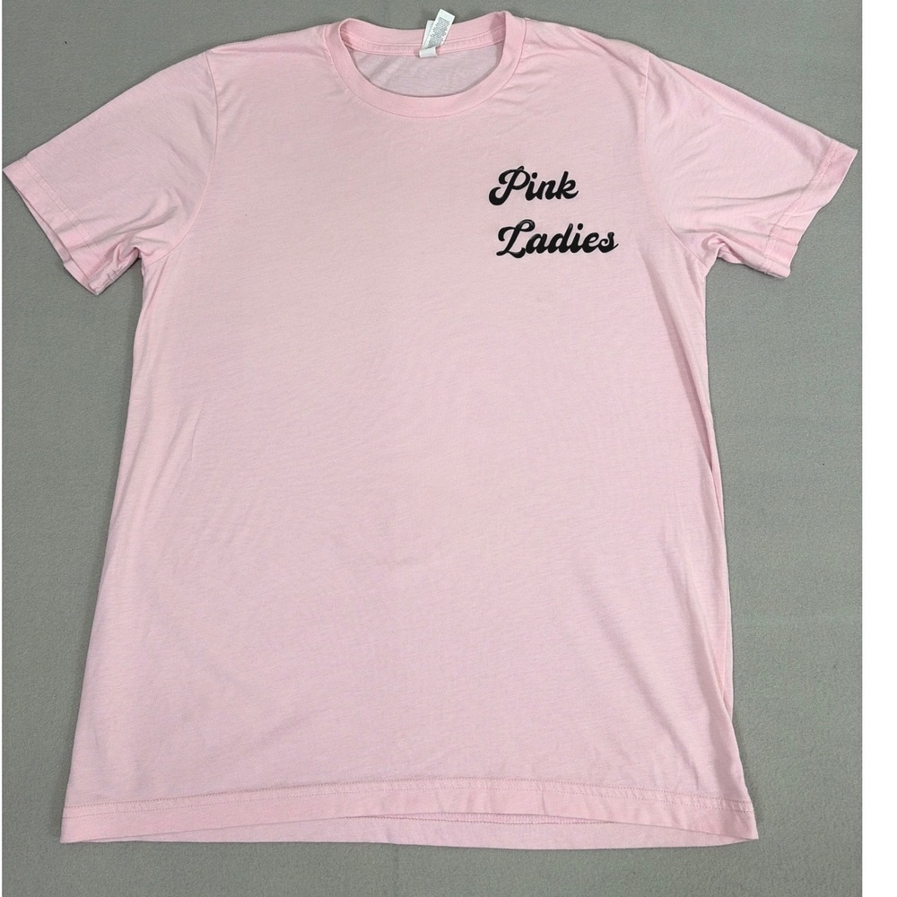 Bella Canvas Pink Ladies Graphic Tee Shirt Women Medium Pink Short Sleeve Grease